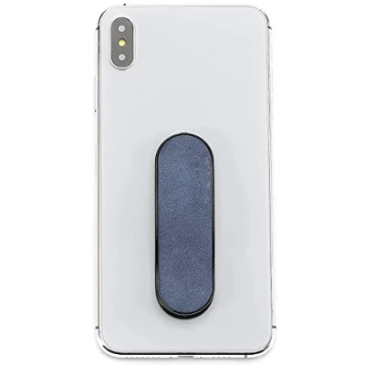 Abbildung von MOMOSTiCK Das Original! Smartphone Fingerhalter Handy Fingerhalterung Halter Ständer Griff Halterung Ring (Suede Series Blue)