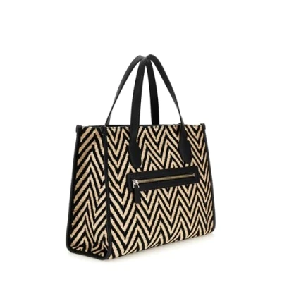 Abbildung von Guess Silvana Handtasche, Damen, Größe: One Size, Black
