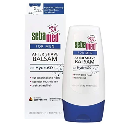 Abbildung von Sebamed for Men After Shave Herren Balsam, hilft gegen Rasurbrand, ist feuchtigkeitsspendend und hautberuhigend, ohne Mikroplastik, Made in Germany