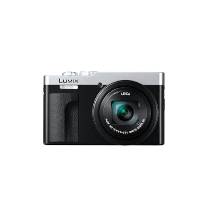 Abbildung von Panasonic LUMIX DC TZ99E S Kompakte Travel Zoom Kamera, Leica Objektiv, 30 facher Zoom, 24 720mm, 20,3 MP, OIS, 4K 30p Video, 7,6cm klappbarer Monitor, WLAN, Bluetooth, Silber