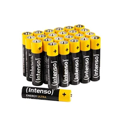 Abbildung von Intenso Energy Ultra AAA Micro LR03 Alkaline Batterien 24er Box, Gelb Schwarz