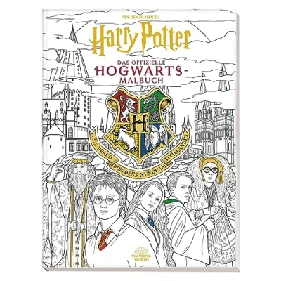 Abbildung von Aus den Filmen zu Harry Potter: Das offizielle Hogwarts Malbuch: Malbuch mit Cover Goldfolienprägung