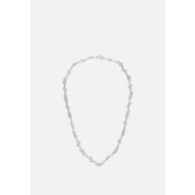 Abbildung von Urban Classics Barbed WIRE Necklace Halskette silvercoloured, Herren, Größe: One Size, Silver coloured