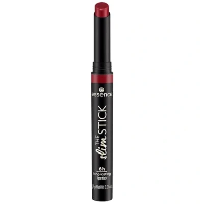 Abbildung von essence THE slim STICK, Lippenstift, Nr. 107, Rot, langanhaltend, pflegend, Expressergebnis, farbintensiv, matt, vegan, ohne Parfüm, Alkohol, Parabene, 1er Pack (1.7g)