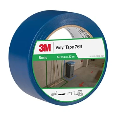 Abbildung von 3M PVC Klebeband 764i, blau, 50 mm x 33 m, Blau