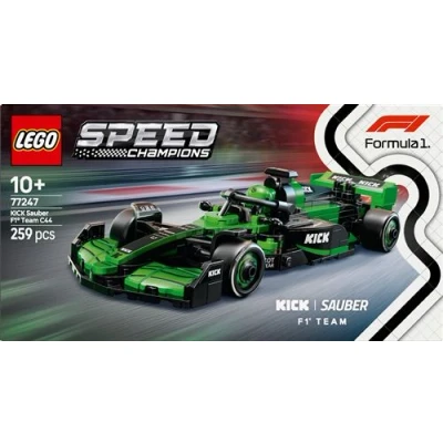 Abbildung von LEGO Speed Champions Kick Sauber F1 Team C44 Rennauto Spielzeug mit Formel 1 Minifigur zum Sammeln Bauset Geschenk für Jungen &amp; Mädchen ab 10 Jahren und Erwachsene Motorsport Fans 77247