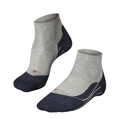 Abbildung von FALKE Herren Laufsocken RU4 Endurance Short M Sso Baumwolle Funktionsmaterial antiblasen 1 Paar, Grau Light Grey 3406, 46 48