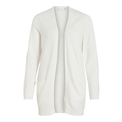 Abbildung von VILA Viril OPEN LS NOOS Strickjacke, Damen, Größe: XXL, White alyssum