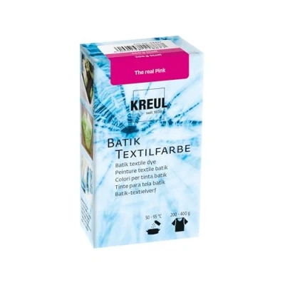 Abbildung von KREUL 98537 Batik Textilfarbe The real Pink, 70 g, Farbpulver zum Batiken und Färben von Textilien