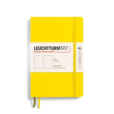Abbildung von LEUCHTTURM1917 358304 Notizbuch Paperback (B6+), Softcover, 123 nummerierte Seiten, blanko, Zitrone