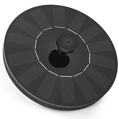 Abbildung von Solar Springbrunnen, Teichpumpe mit 5 Effekte Wasserpumpe schwimmender Fontäne Pumpe für Gartenteich Oder Springbrunnen Vogel Bad Fisch Behälter