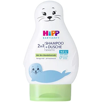 Abbildung von HiPP Babysanft 2in1 Shampoo + Dusche, 6er Pack (6 x 200 ml)