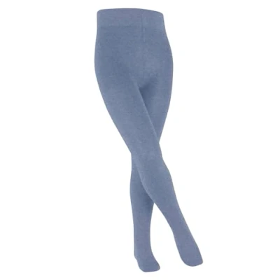 Abbildung von FALKE Unisex Kinder Strumpfhose Family K TI nachhaltige Baumwolle dick einfarbig 1 Stück, Blau (Light Jeans 6662) neu umweltfreundlich, 122 128