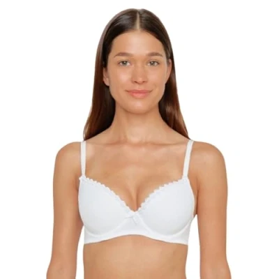 Abbildung von Susa Damen Wiesn Zauber 8025 mit Push Up Schalen Dirndl BH, weiß, 85C
