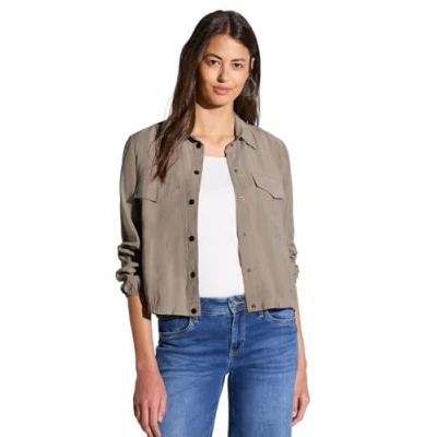 Abbildung von Street One MIT Brusttaschen Leichte Jacke, Damen, Größe: 40, Braun