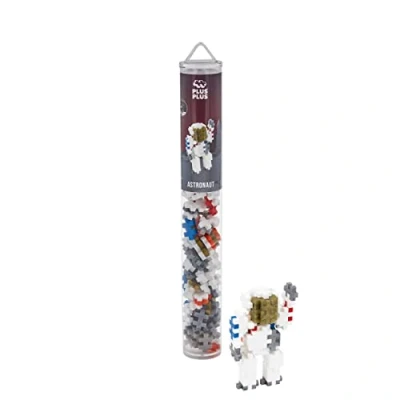 Abbildung von Plus 9604184 Kreativ Bausteine Tube, Astronaut, Geniales Konstruktionsspielzeug, 100 Teile