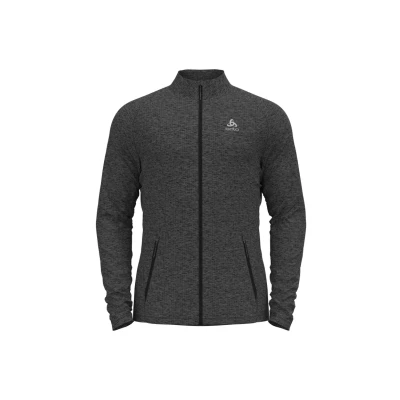 Abbildung von Odlo Herren Tencia Langarm Shirt Mit Reißverschluss, Dark Grey Melange, L EU