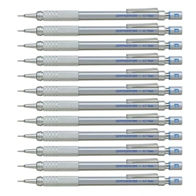 Abbildung von Pentel GraphGear500 PG517 Druckbleistift mit Metall Griffzone, 0.7 mm, Härtegrad HB (1 Stück)