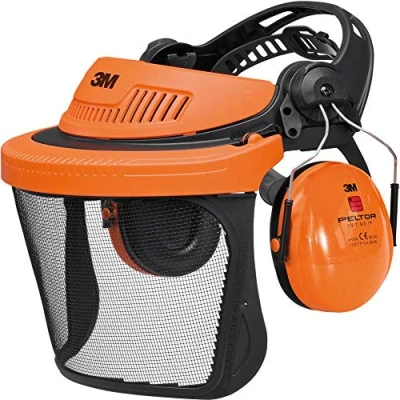 Abbildung von 3M PELTOR G5V5CH51 G500 Gesichtsschutz und Gehörschutzkombination, Orange,36