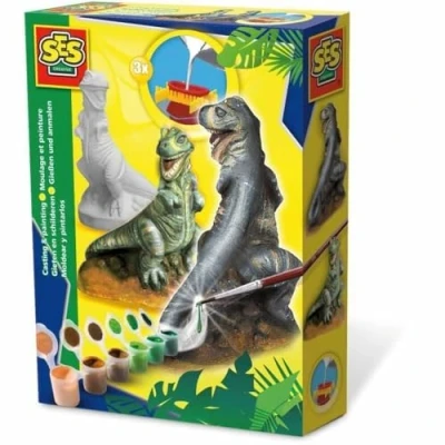 Abbildung von SES 12830 Creative Gipsgießset T Rex 01283 Gipsgießset, Multi, Mittel
