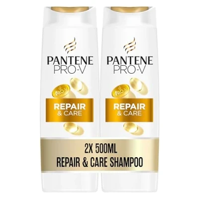 Abbildung von Pantene Pro V Repair &amp; Care Shampoo Duo Pack, Formel mit kräftigenden Lipiden und schützenden Antioxidantien, Für geschädigtes Haar, 2x500ML