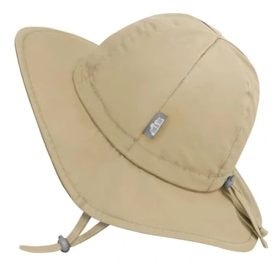 Abbildung von Jan &amp; Jul Verstellbarer Baby Sonnenhut, Atmungsaktive Baumwolle (M: 6 24 Monate, Olive Khaki)