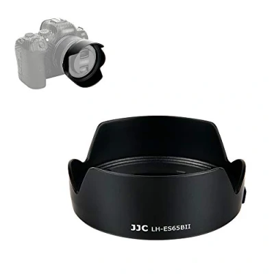 Abbildung von JJC Kamera Gegenlichtblende Kompatibel mit Canon RF 50 mm F1,8 STM Objektiv Ziel + EOS R R5 R6 RP Ra, ersetzt Original ES 65B