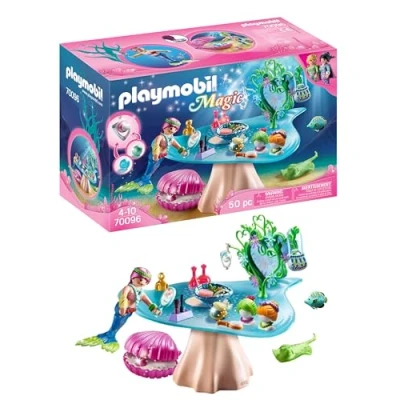 Abbildung von PLAYMOBIL Magic Beautysalon mit Perlenschatulle Meerjungfrauenwelt Spielzeug für Kinder ab 4 Jahren 70096