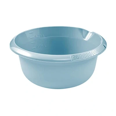 Abbildung von keeeper Universal Schüssel mit Ausguss, Rund, 1,5 l, Ø 20 cm, Björk, Nordic Blue
