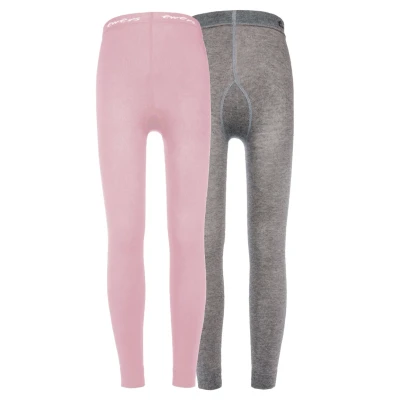 Abbildung von Ewers 2 PACK Leggings Strümpfe für Kinder, Größe: 98 104, Grau/altrosa