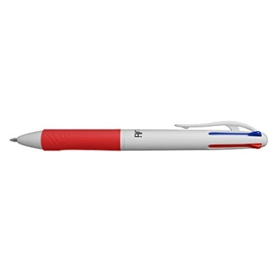 Abbildung von Osama 4 Multi Farben Kugelschreiber, 1 Stück Blisterpackung mit 0,1 mm Kugelschreiber schwarzer, blauer, roter und grüner Tinte, ideal für Schreib Schulbedarf, Universität Büro