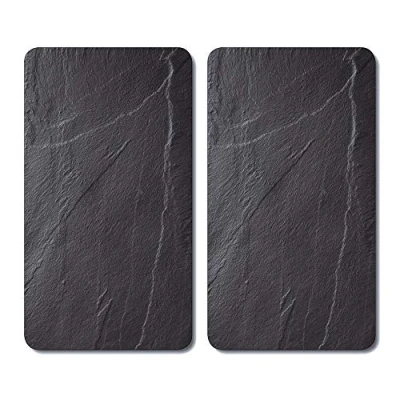 Abbildung von KESPER Multi Glasschneideplatte, Material: Glas, Maße: 52 x 30 0,8 cm, Motiv: Schiefer, Farbe: Dunkelgrau 36523 13