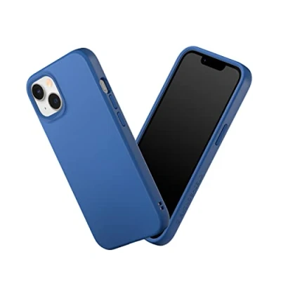 Abbildung von RhinoShield Case kompatibel mit [iPhone 14/13] SolidSuit Stoßdämpfende &amp; schlanke Schutzhülle Premium Finish 3.5 Meter Fallschutz Kobaltblau
