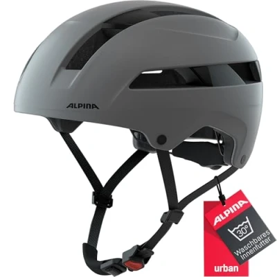 Abbildung von ALPINA SOHO Extrem Robuster, Leichter &amp; Individuell Anpassbarer Urban Fahrradhelm Für Erwachsene, coffee grey matt, 55 59 cm