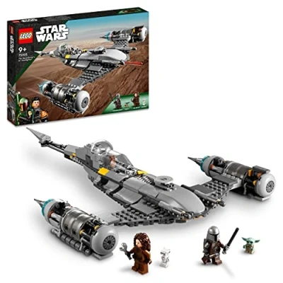 Abbildung von LEGO Star Wars Der N 1 Starfighter des Mandalorianers aus Das Buch von Boba Fett, Raumschiff Spielzeug zum Bauen, Set mit 4 Charakteren inkl. Baby Yoda Figur 75325