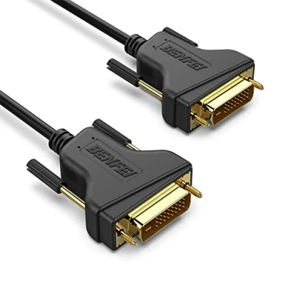 Abbildung von BENFEI DVI auf Kabel, 1,8m Kabel HDTV Auflösung bis 2560x1080, vergoldete Kontakte, Dual Link