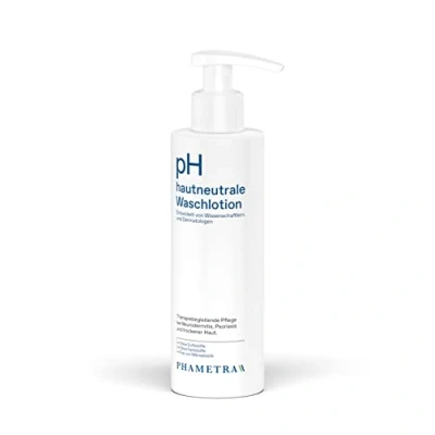 Abbildung von Phametra pH hautneutrale Waschlotion Medizinische Hautpflege Milde Reinigung für empfindliche Haut ohne Duft und Farbstoffe Wert 5,5 frei von Mikroplastik 200ml