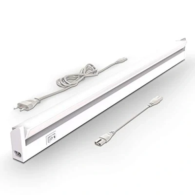 Abbildung von B.K.Licht LED Leiste mit Ein Ausschalter, warmweiß bis neutralweiß einstellbar, erweiterbar, Unterbauleuchte Küche, Lichtleiste Schrankbeleuchtung, Küchenlampe, 54,7x6,1x2,4 cm, Weiß