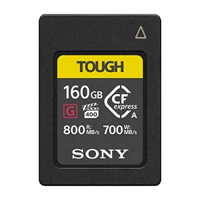 Abbildung von Sony CEA G160T Compact Flash Express Speicherkarte (160GB, Typ A, 800 MB/s Lesen, 700 Schreiben), Schwarz