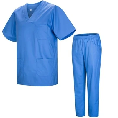 Abbildung von MISEMIYA Unisex Schrubb Set Medizinische Uniform mit Oberteil und Hose ref.8178 4XL, Hellblau 21
