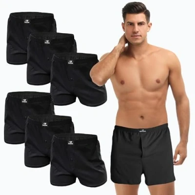 Abbildung von SGS 6 10 Pack Unterhosen Mann Herren Boxershorts Men (12/6XL, 6.stück Schwarz)