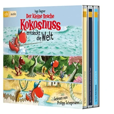 Abbildung von Der kleine Drache Kokosnuss entdeckt die Welt: Drei spannende Abenteuer in einer Box: und Reise zum Nordpol ... auf dem Nil (Hörbuch Sonderausgaben, Band 3)