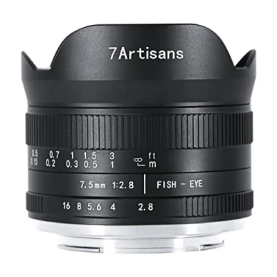 Abbildung von 7artisans 7,5 mm f2.8 Mark II APS C Fischaugen Weitwinkelobjektiv für Nikon Z spiegellose Kamera Z6 Z7 Z50