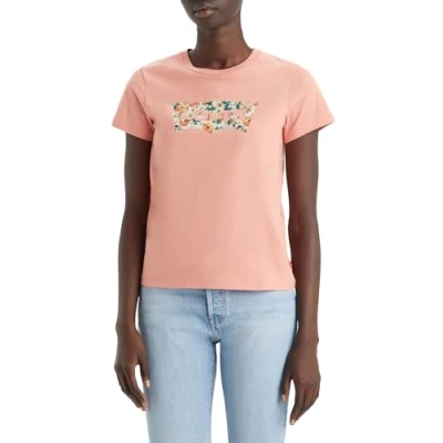 Abbildung von Levi&#039;s Damen The Perfect Tee T Shirt,Floral Batwing Terra Cotta,XXS