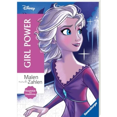 Abbildung von Disney Malen nach Zahlen: Girl Power Malbuch für Erwachsene
