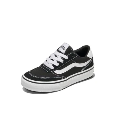 Abbildung von Vans Brooklyn Ls Unisex Kinder Veloursleder Leinwand Schwarz Weiß 36 EU