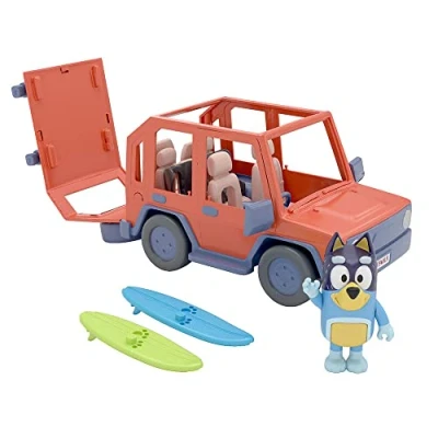 Abbildung von BlueY Heeler Familienwagen, inklusive Bandit Figur: 1 Fahrzeug mit Platz für 4 Figuren offizieller Sammelartikel