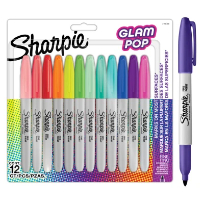Abbildung von SHARPIE PMKR F. GLAM POP ASST BL12 PEA