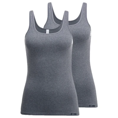 Abbildung von Skiny Advantage 2 PACK Unterhemd/shirt, Damen, Größe: 36, Anthracite melange