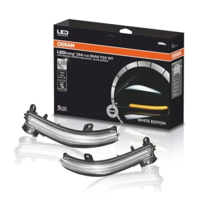 Abbildung von Osram LEDDMI F20 WT S LEDriving dynamischer Spiegelblinker, White Edition, Set of 2, BMW 1 4, X1 series